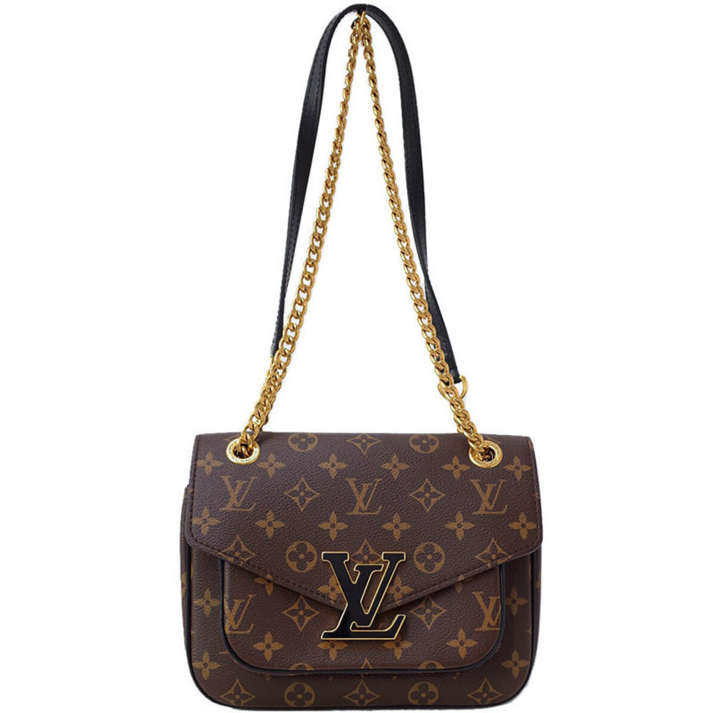Louis Vuitton Monogram Passy Chain Shoulder Bag Bordeaux